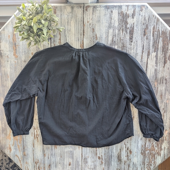 Aritzia Wilfred Free Lyra Blouse Women's Small Black - Picture 8 of 8